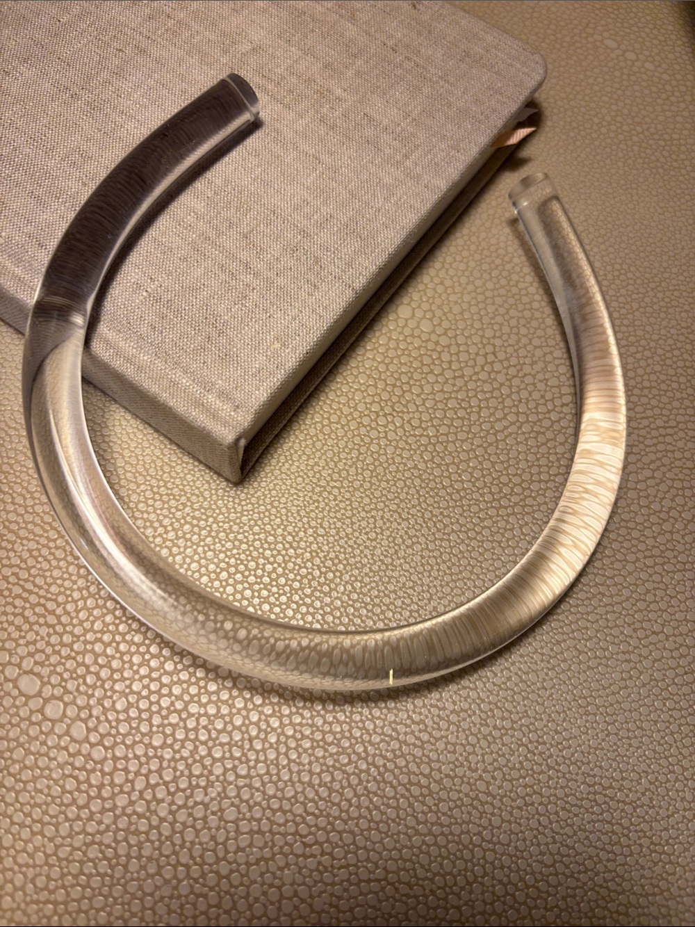 Lucite Cuff Necklace